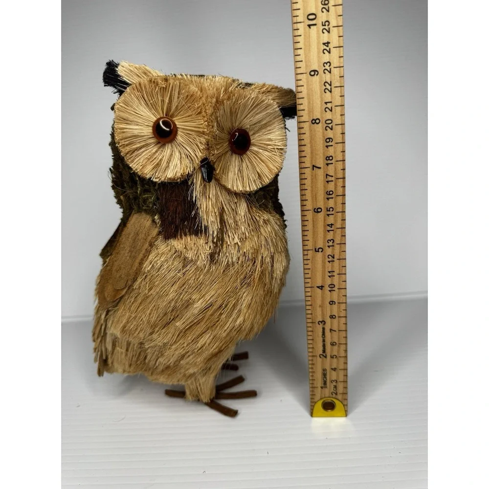 Lot Of 2 Pottery Barn Lg Lightweight Woodland Twig Owl Figurine Autumn Decor NWT